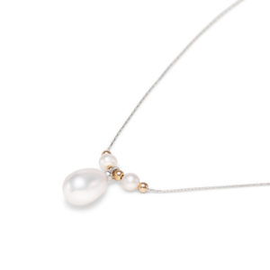 PEERLESS PEARL AND SILVER NECKLACE – Joolala